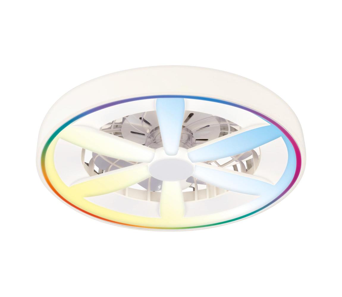 LED RGBW Stmievateľné stropné svietidlo s látorom MALAWI LED/48W/230V biela+DO 343222