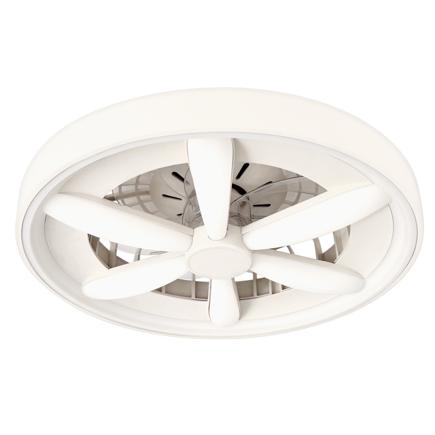 LED RGBW Stmievateľné stropné svietidlo s ventilátorom MALAWI LED/48W/230V 3000-6500K biela + diaľkové ovládanie