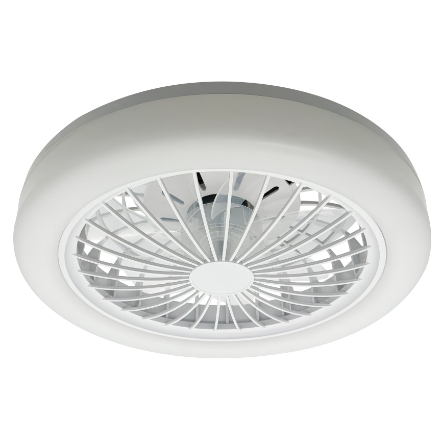 LED RGBW Stmievateľné stropné svietidlo s ventilátorom ZAMBIA LED/24W/230V 3000-6500K biela + diaľkové ovládanie
