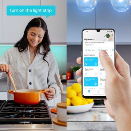 LED RGBW stmievateľný pásik 5 m LED/20,5W/230V Wi-Fi