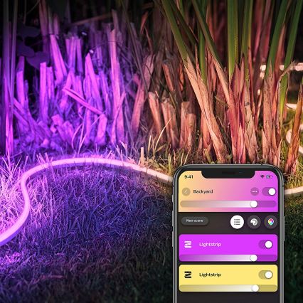 LED RGBW Stmievateľný pásik Philips Hue OUTDOOR STRIP LED/20,5W 2m IP67