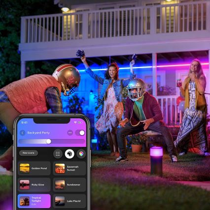 LED RGBW Stmievateľný pásik Philips Hue OUTDOOR STRIP LED/20,5W 2m IP67