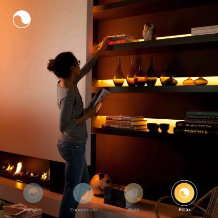 LED RGBW stmievateľný pásik Philips Hue WHITE AND COLOR AMBIANCE 1 m LED/11 W/12 V