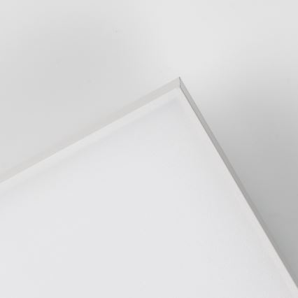 LED RGBW stmievateľný prisadený panel LED/13,5W/230V 3000-6500K 29,5x59,5 cm strieborný + diaľkové ovládanie