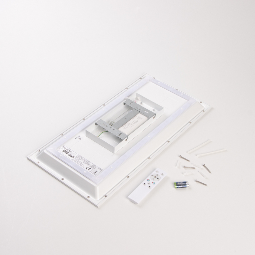 LED RGBW stmievateľný prisadený panel LED/22W/230V 2700-6500K 29,5x59,5 cm + diaľkové ovládanie