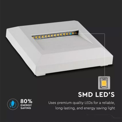 LED Schodiskové svietidlo 1xLED/2W/230V 3000K IP65