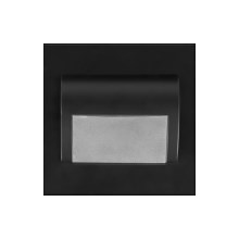 LED Schodiskové svietidlo DECORUS LED/1,2W/12V 3000K čierna