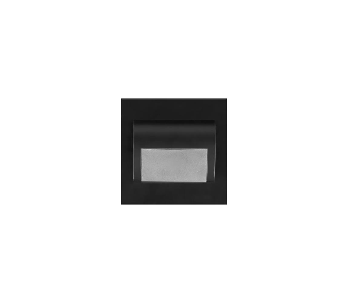 ProVero LED Schodiskové svietidlo DECORUS LED/1,2W/12V 3000K čierna
