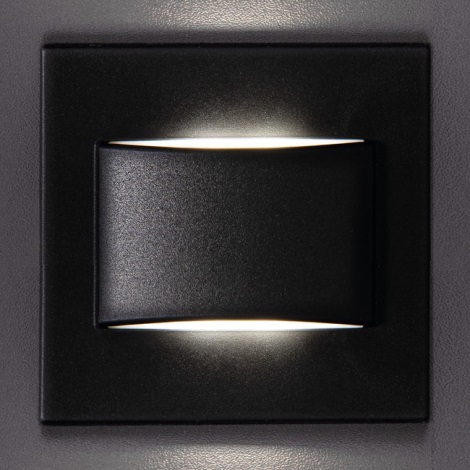 LED Schodiskové svietidlo ERINUS LED/1,5W/12V 4000K čierna