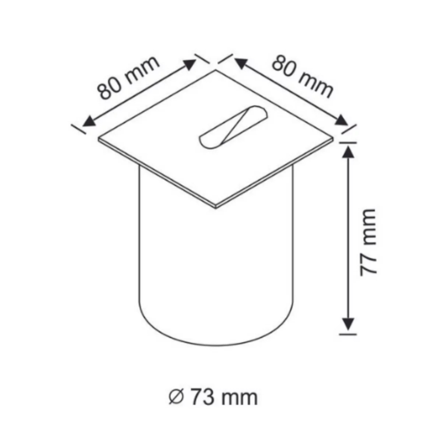 LED Schodiskové svietidlo ESPO LED/3W/230V IP54 matný chróm