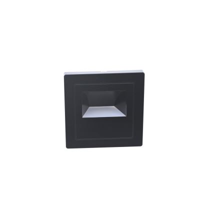 LED schodiskové svietidlo LED/3W/230V 3000K čierne