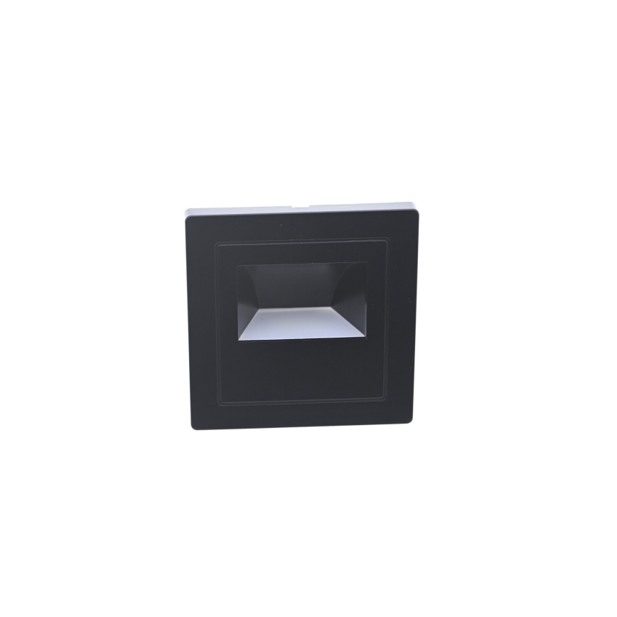 LED schodiskové svietidlo LED/3W/230V 6000K čierna