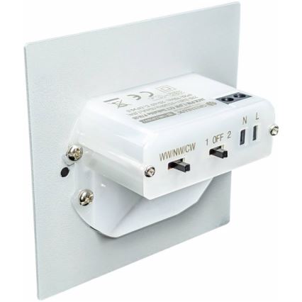 LED schodiskové svietidlo s pohybovým a súmrakovým senzorom LED/1,5W/230V 3000/4000/6000K antracit