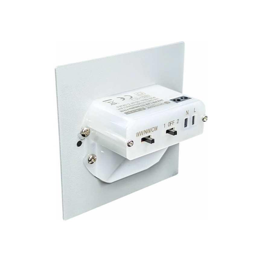 LED schodiskové svietidlo s pohybovým a súmrakovým senzorom LED/1,5W/230V 3000/4000/6000K antracit