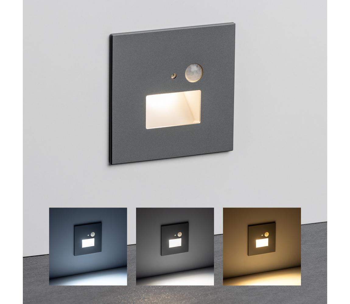 Greenlux LED schodiskové svietidlo s pohybovým senzorom LED/1,5W/230V 3000/4000/6000K strieborné
