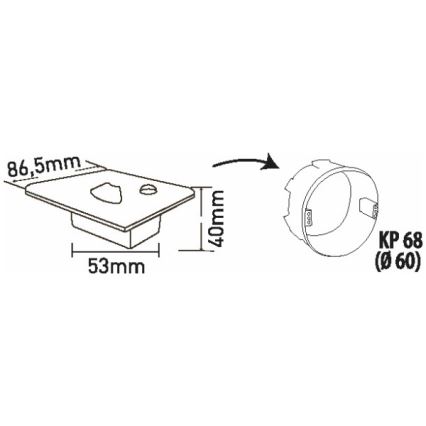 LED Schodiskové svietidlo s pohybovým a súmrakovým senzorom LED/1,5W/230V 3000/4000/6000K strieborné