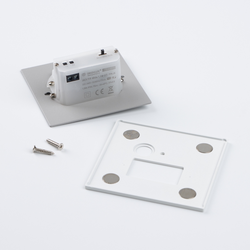 LED schodiskové svietidlo so snímačom pohybu a súmraku LED/1,5W/230V 3000/4000/6500K biela