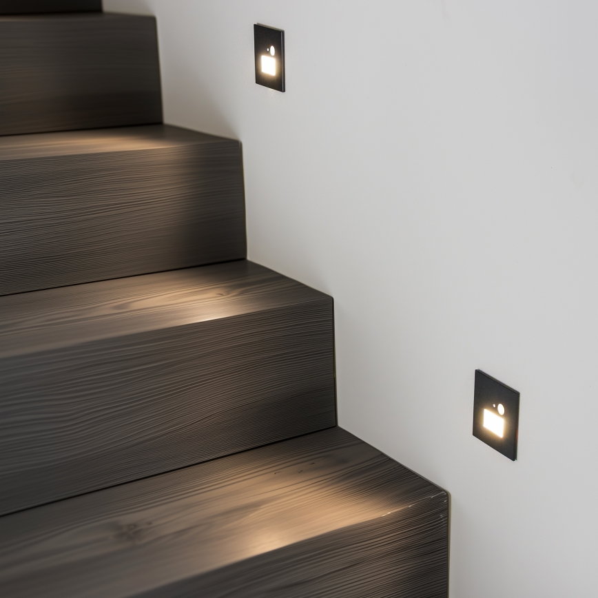 LED Schodiskové svietidlo s pohybovým senzorom LED/1,5W/230V 3000K/4000K/6500K