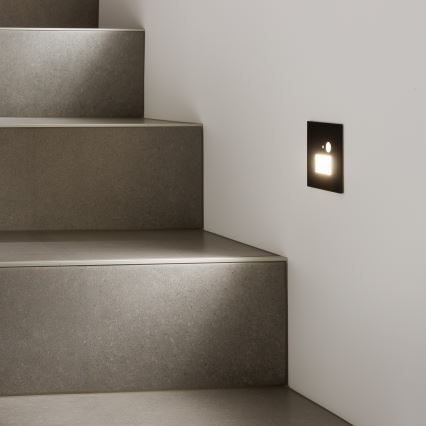 LED Schodiskové svietidlo s pohybovým senzorom LED/1,5W/230V 3000K/4000K/6500K