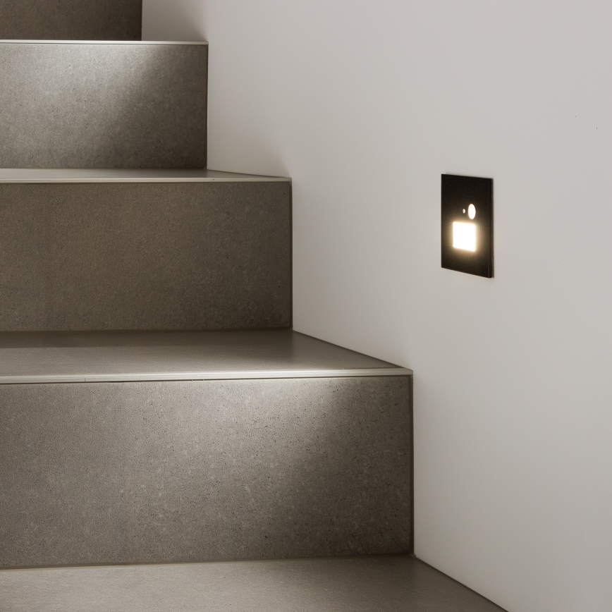 LED Schodiskové svietidlo s pohybovým senzorom LED/1,5W/230V 3000K/4000K/6500K