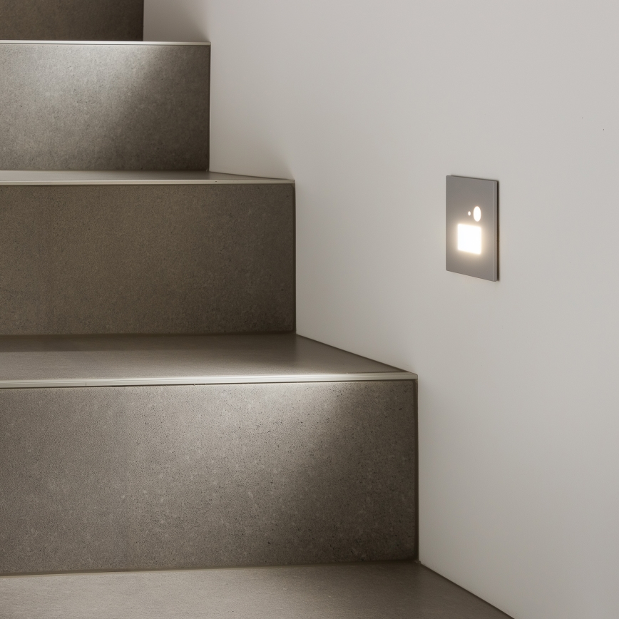 LED Schodiskové svietidlo s pohybovým senzorom LED/1,5W/230V 3000K/4000K/6500K