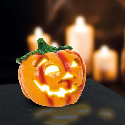 LED Solárna dekorácia HALLOWEEN LED/300 mAh IP44 tekvica