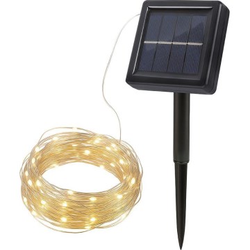 LED solárna dekoratívna reťaz LED/3,7V 800 mAh 22 m