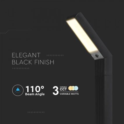 LED Solárna lampa 2v1 LED/1,5W/3,7V IP65 1500 mAh