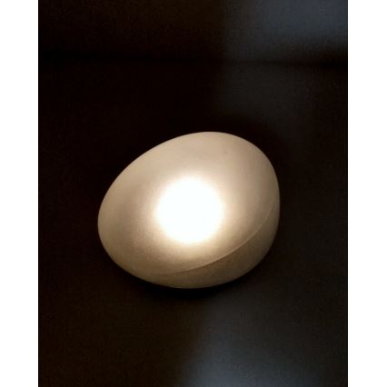 LED solárna lampa 2×LED/1,2 V 300 mAh IP44 čierna/biela