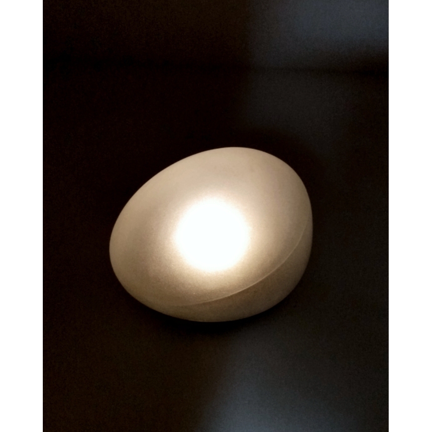 LED solárna lampa 2×LED/1,2 V 300 mAh IP44 čierna/biela
