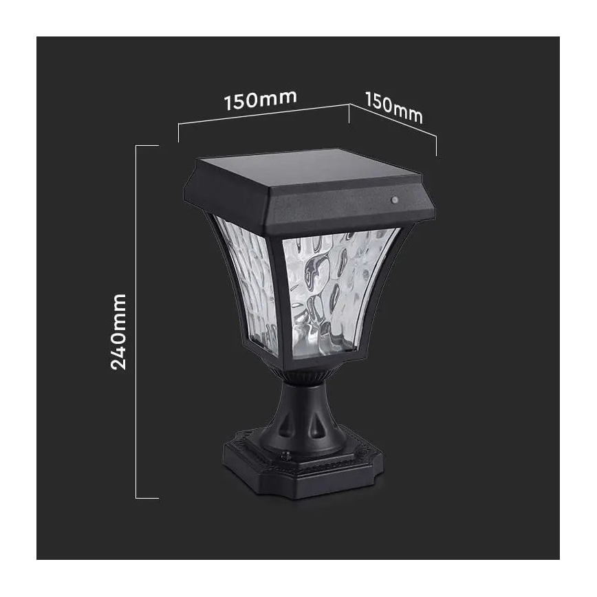 LED Solárna lampa 3v1 LED/2W/5,5V 3000K/6000K IP65