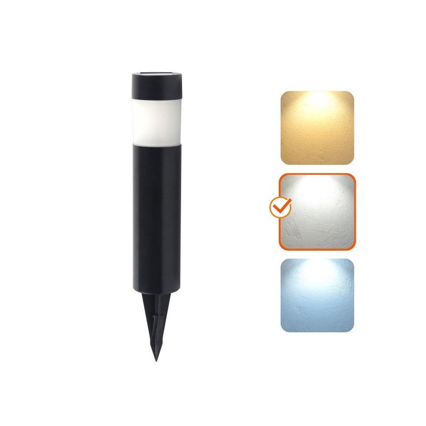 LED solárna lampa AURORA LED/1xAAA 4000K IP44 100 mAh