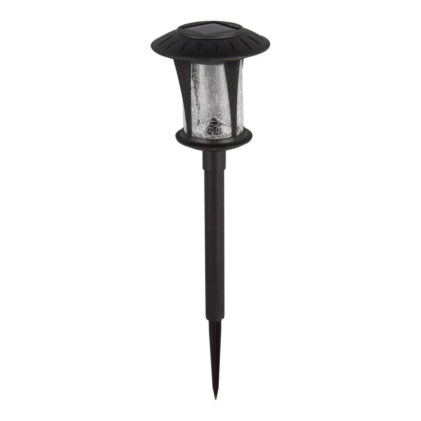LED Solárna lampa BOLTON LED/1,2V 100 mAh IP44 čierna