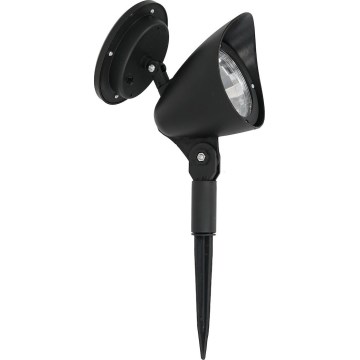 LED solárna lampa JOKER LED/1,2V 100 mAh 4000K 31,5 cm IP44 čierna