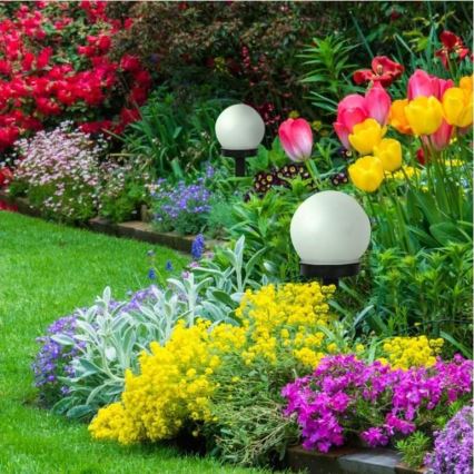 LED Solárna lampa LED/1xAAA IP44 so senzorom súmraku