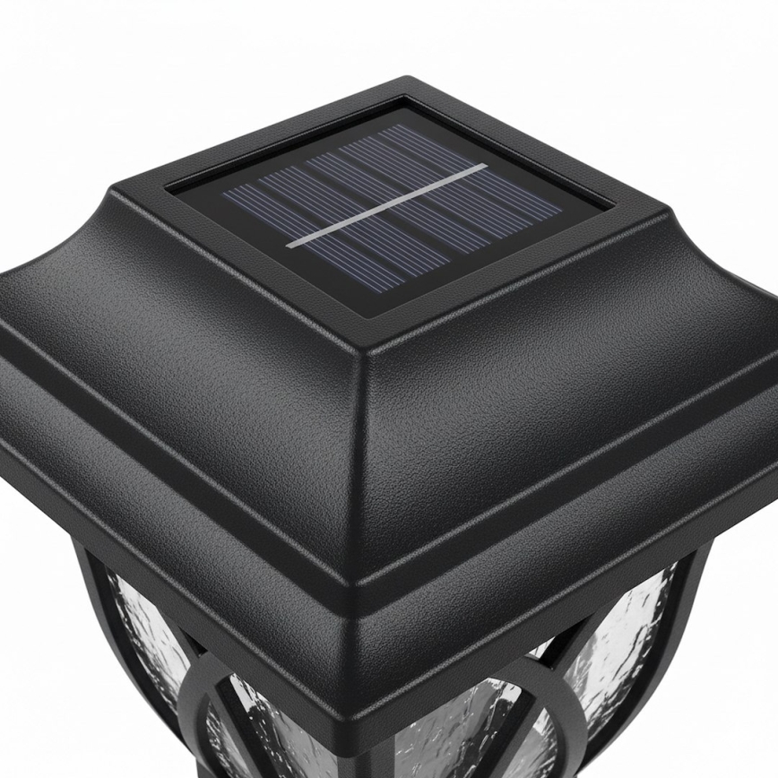 LED solárna lampa LAWN LED/1,2V 100 mAh 3000K 44 cm IP44 čierna