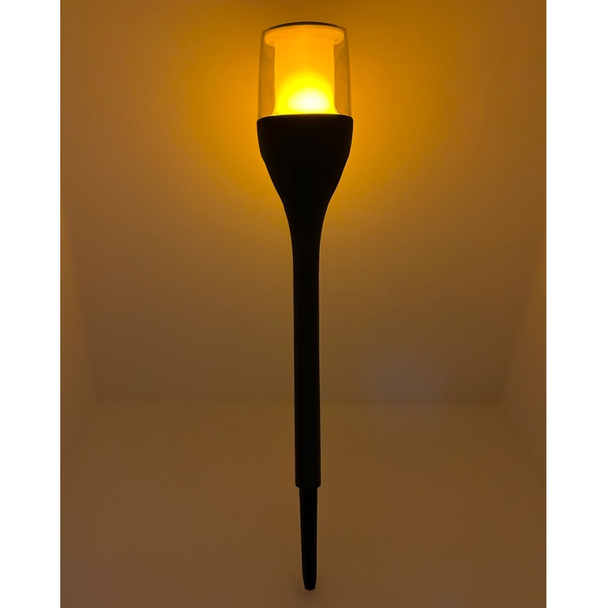 LED solárna lampa LED/1,2 V 800 mAh IP44 čierna