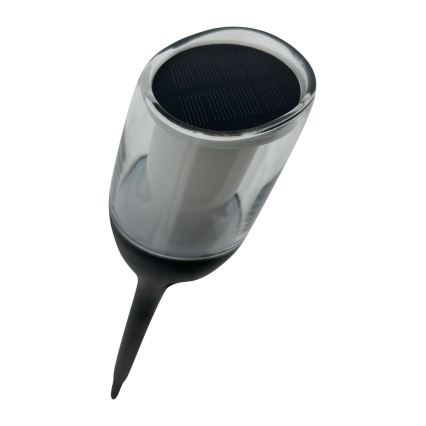 LED solárna lampa LED/1,2 V 800 mAh IP44 čierna