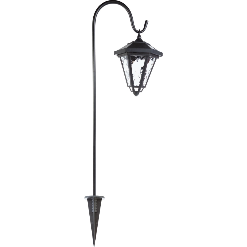 LED solárna lampa LED/1,2V 200 mAh IP44  čierna