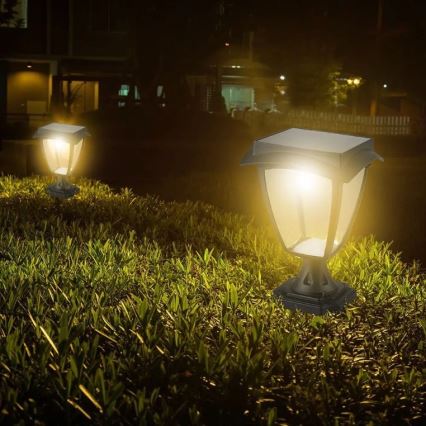 LED Solárna lampa LED/2W/3,7V 3000/6000K IP65 2200 mAh
