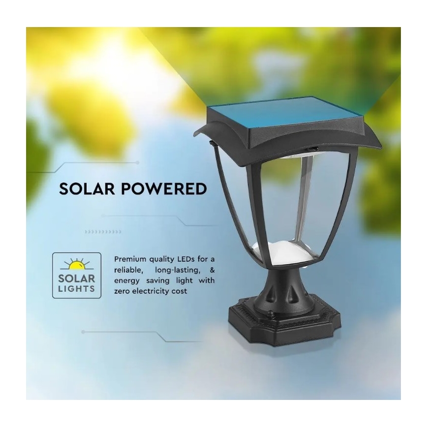 LED Solárna lampa LED/2W/3,7V 3000/6000K IP65