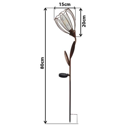 LED Solárna lampa LILLY 1xE27/1,2V IP44