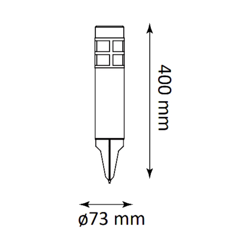 LED Solárna lampa MARK LED/1,2V 200 mAh IP44