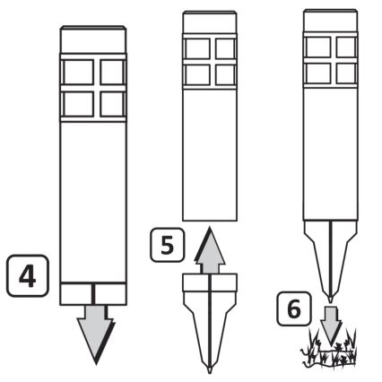 LED Solárna lampa MARK LED/1,2V 200 mAh IP44