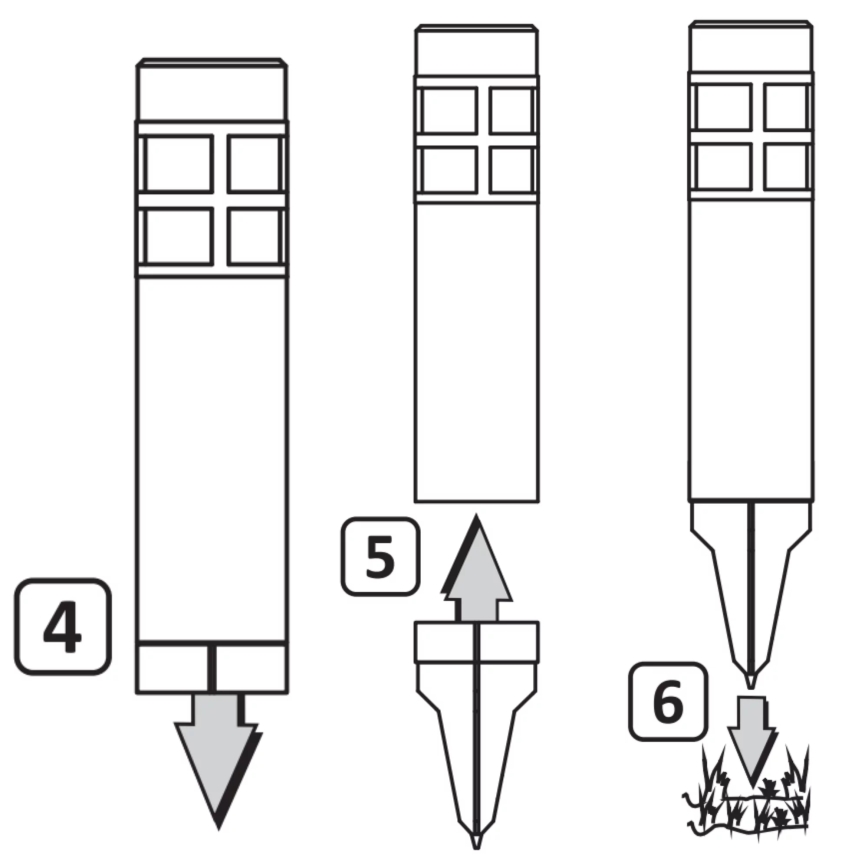 LED Solárna lampa MARK LED/1,2V 200 mAh IP44