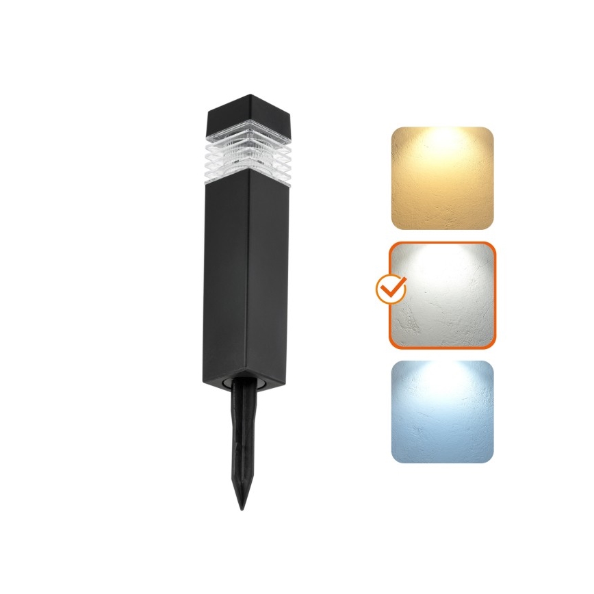 LED solárna lampa so senzorom AURORA LED/1xAAA 4000K IP44 100 mAh