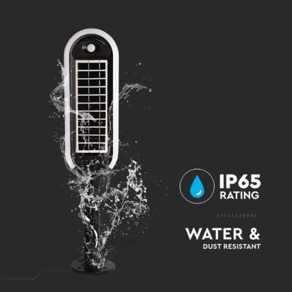 LED Solárna lampa so senzorom BOLLARD LED/5W/5,5V 70 cm 3000K IP65 2000 mAh