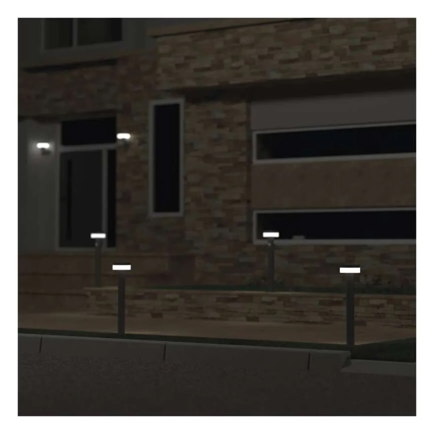 LED solárna lampa so senzorom LED/2W/3,7V 1200 mAh IP44 50 cm
