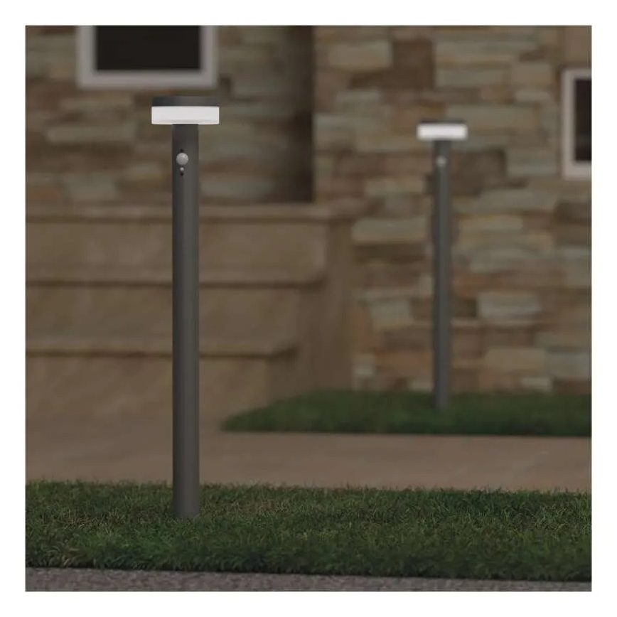 LED solárna lampa so senzorom LED/2W/3,7V 1200 mAh IP44 80 cm