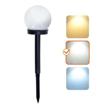 LED solárna lampa SPHERE LED/1,2V 4000K IP44 40 mAh Ø 10 cm